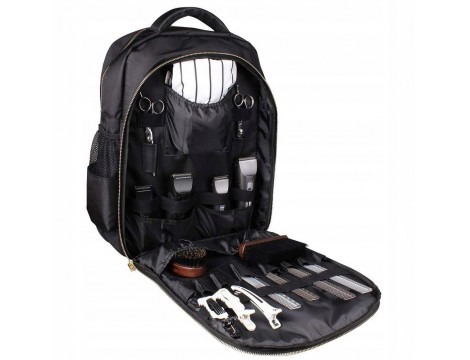 Profesjonalny plecak fryzjerski torba na akcesoria pojemny czarny model 2621 - 3