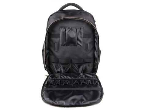 Profesjonalny plecak fryzjerski torba na akcesoria pojemny czarny model 2621 - 7