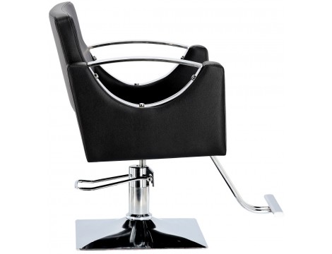 Fotel fryzjerski Luna hydrauliczny obrotowy do salonu fryzjerskiego podnóżek chromowany krzesło fryzjerskie - 3