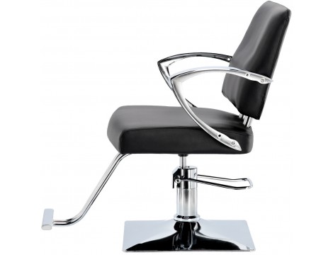 Fotel fryzjerski Marla hydrauliczny obrotowy do salonu fryzjerskiego podnóżek chromowany krzesło fryzjerskie - 4