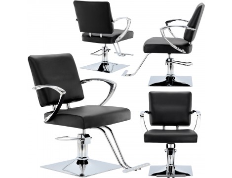 Fotel fryzjerski Marla hydrauliczny obrotowy do salonu fryzjerskiego podnóżek chromowany krzesło fryzjerskie