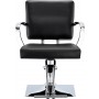 Fotel fryzjerski Marla hydrauliczny obrotowy do salonu fryzjerskiego podnóżek chromowany krzesło fryzjerskie - 3