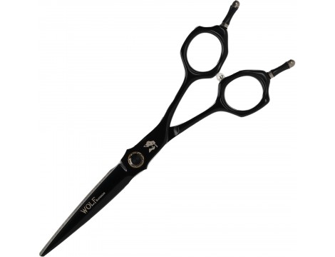 WOLF zestaw fryzjerski degażówki i nożyczki praworęczne 6 + futerał grzebienie fryzjerskie do strzyżenia włosów do salonu linia Superior - 2