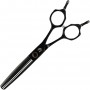 WOLF zestaw fryzjerski degażówki i nożyczki praworęczne 6 + futerał grzebienie fryzjerskie do strzyżenia włosów do salonu linia Superior - 3