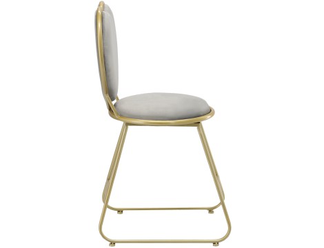 Krzesło z oparciem do salonu poczekalnia złote - 4