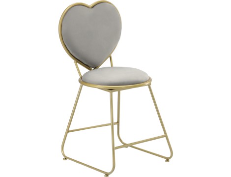 Krzesło z oparciem do salonu poczekalnia złote - 2