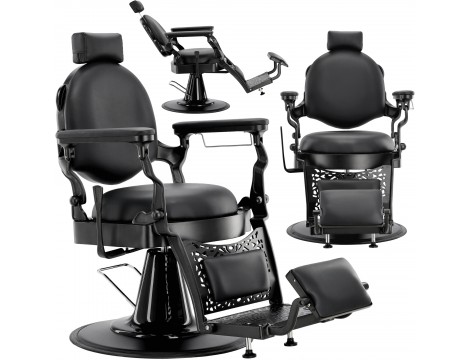 Fotel fryzjerski barberski hydrauliczny do salonu fryzjerskiego barber shop Logan Barberking w 24H