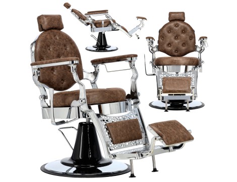 Fotel fryzjerski barberski hydrauliczny do salonu fryzjerskiego barber shop Logan Barberking