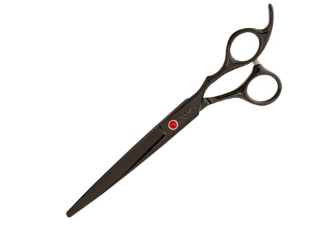 GEPARD zestaw fryzjerski degażówki 6,5  + 2x nożyczki + nożyczki gięte praworęczne groomerskie 7,0 + futerał + stalowy grzebień fryzjerski do strzyżenia włosów do salonu Superior - 4