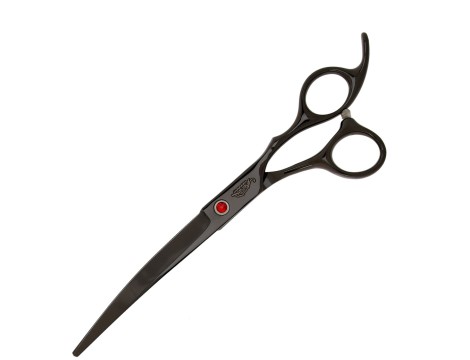 GEPARD zestaw fryzjerski degażówki 6,5  + 2x nożyczki + nożyczki gięte praworęczne groomerskie 7,0 + futerał + stalowy grzebień fryzjerski do strzyżenia włosów do salonu Superior - 3