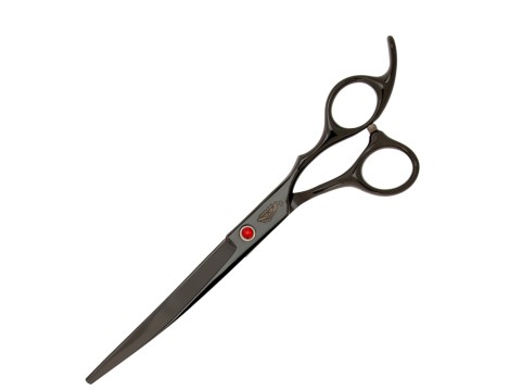 GEPARD zestaw fryzjerski degażówki 6,5  + 2x nożyczki + nożyczki gięte praworęczne groomerskie 7,0 + futerał + stalowy grzebień fryzjerski do strzyżenia włosów do salonu Superior - 5