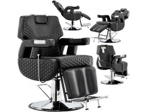 Fotel fryzjerski barberski hydrauliczny do salonu fryzjerskiego barber shop Ibrahim Barberking w 24H