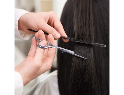 Zestaw nożyczki degażówki fryzjerskie strzyżenia włosów - 10
