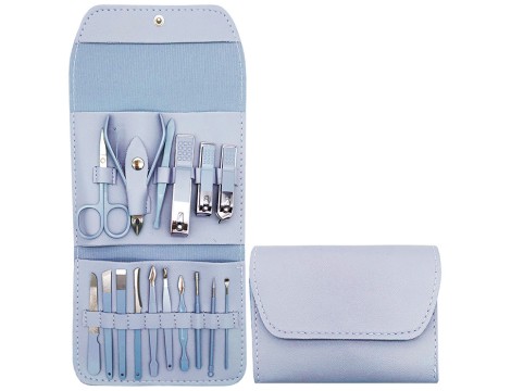 Zestaw manicure, cążki, nożyczki, zestaw do manicure 42069-BLUE - 2