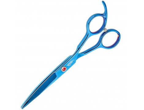 GEPARD Nożyczki groomerskie praworęczne 7,0 offset fryzjerskie do strzyżenia włosów do salonu linia Superior