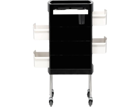 Pomocnik fryzjerski wózek stolik na kółkach do farbowania T0165-1 do salonu kosmetycznego szafka z szufladami - 5