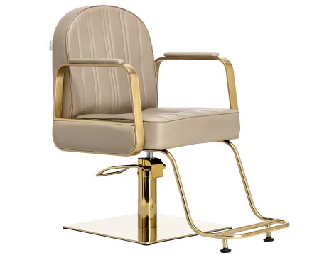 Fotel fryzjerski Drake hydrauliczny obrotowy do salonu fryzjerskiego podnóżek chromowany krzesło fryzjerskie - 2