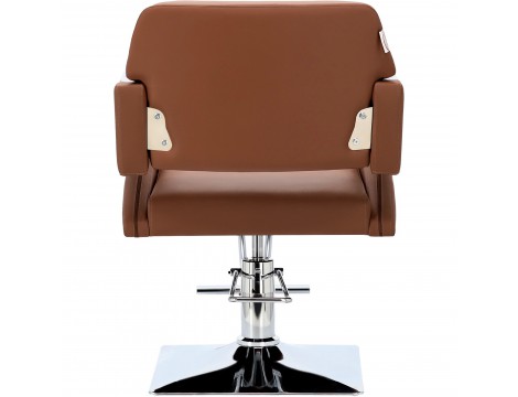 Fotel fryzjerski Gaja hydrauliczny obrotowy do salonu fryzjerskiego podnóżek chromowany krzesło fryzjerskie - 4