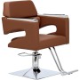 Fotel fryzjerski Gaja hydrauliczny obrotowy do salonu fryzjerskiego podnóżek chromowany krzesło fryzjerskie - 2