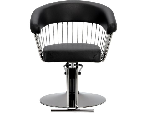 Fotel fryzjerski Zoe hydrauliczny obrotowy do salonu fryzjerskiego podnóżek chromowany krzesło fryzjerskie - 5