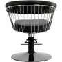 Fotel fryzjerski Zoe hydrauliczny obrotowy do salonu fryzjerskiego podnóżek chromowany krzesło fryzjerskie - 4