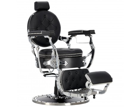 Fotel fryzjerski barberski hydrauliczny do salonu fryzjerskiego barber shop Black Pearl Barberking - 2