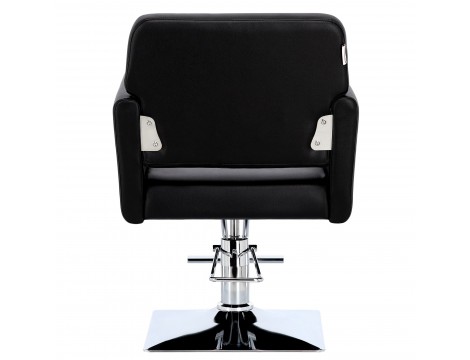 Fotel fryzjerski Maya hydrauliczny obrotowy do salonu fryzjerskiego podnóżek chromowany krzesło fryzjerskie - 4