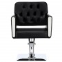 Fotel fryzjerski Maya hydrauliczny obrotowy do salonu fryzjerskiego podnóżek chromowany krzesło fryzjerskie - 5