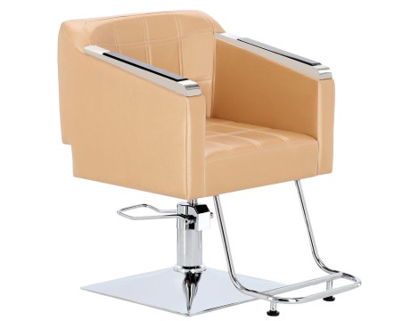 Fotel fryzjerski Pikos hydrauliczny obrotowy do salonu fryzjerskiego podnóżek chromowany krzesło fryzjerskie - 2