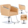 Fotel fryzjerski Pikos hydrauliczny obrotowy do salonu fryzjerskiego podnóżek chromowany krzesło fryzjerskie