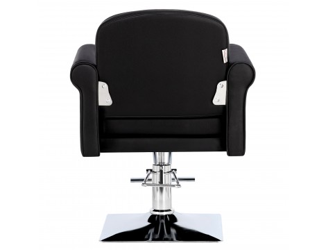 Fotel fryzjerski Milo hydrauliczny obrotowy do salonu fryzjerskiego podnóżek chromowany krzesło fryzjerskie - 5