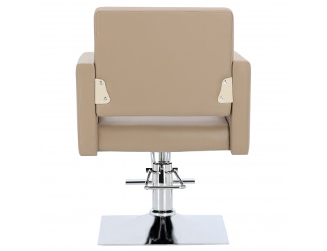 Fotel fryzjerski Atina hydrauliczny obrotowy do salonu fryzjerskiego podnóżek chromowany krzesło fryzjerskie - 4