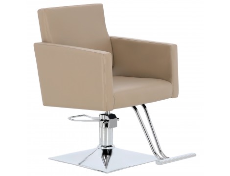 Fotel fryzjerski Atina hydrauliczny obrotowy do salonu fryzjerskiego podnóżek chromowany krzesło fryzjerskie - 2