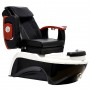 Fotel kosmetyczny elektryczny z masażem do pedicure stóp do salonu SPA czarny - 5