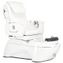 Fotel kosmetyczny elektryczny z masażem do pedicure stóp do salonu SPA biały - 2