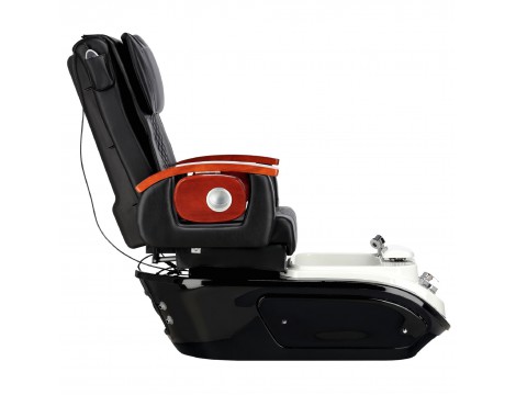 Fotel kosmetyczny elektryczny z masażem do pedicure stóp do salonu SPA czarny - 3