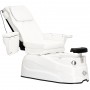 Fotel kosmetyczny elektryczny z masażem do pedicure stóp do salonu SPA biały - 5
