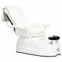 Fotel kosmetyczny elektryczny z masażem do pedicure stóp do salonu SPA biały - 4