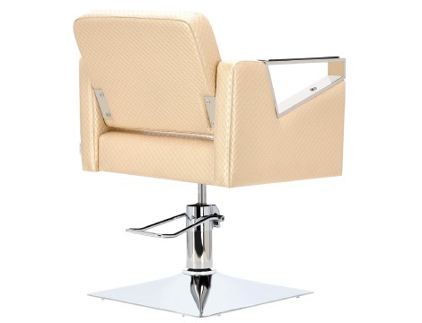 Fotel fryzjerski Tomas hydrauliczny obrotowy do salonu fryzjerskiego podnóżek chromowany krzesło fryzjerskie - 3