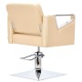 Fotel fryzjerski Tomas hydrauliczny obrotowy do salonu fryzjerskiego podnóżek chromowany krzesło fryzjerskie - 3