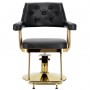 Fotel fryzjerski Ezra hydrauliczny obrotowy do salonu fryzjerskiego podnóżek chromowany krzesło fryzjerskie - 5