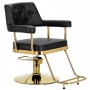 Fotel fryzjerski Ezra hydrauliczny obrotowy do salonu fryzjerskiego podnóżek chromowany krzesło fryzjerskie - 2