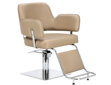 Fotel fryzjerski Austin hydrauliczny obrotowy do salonu fryzjerskiego podnóżek chromowany krzesło fryzjerskie - 2