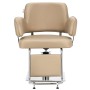 Fotel fryzjerski Austin hydrauliczny obrotowy do salonu fryzjerskiego podnóżek chromowany krzesło fryzjerskie - 5