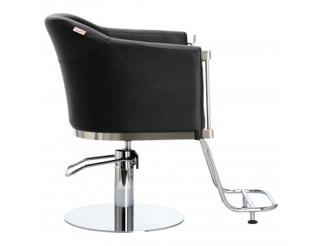 Fotel fryzjerski Lincoln hydrauliczny obrotowy do salonu fryzjerskiego podnóżek chromowany krzesło fryzjerskie - 3