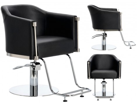 Fotel fryzjerski Lincoln hydrauliczny obrotowy do salonu fryzjerskiego podnóżek chromowany krzesło fryzjerskie