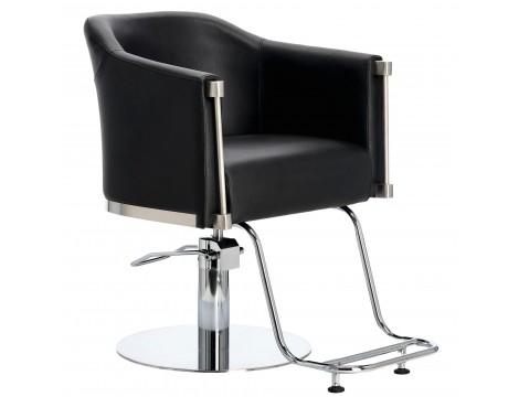 Fotel fryzjerski Lincoln hydrauliczny obrotowy do salonu fryzjerskiego podnóżek chromowany krzesło fryzjerskie - 2