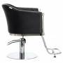 Fotel fryzjerski Lincoln hydrauliczny obrotowy do salonu fryzjerskiego podnóżek chromowany krzesło fryzjerskie - 3