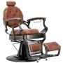 Fotel fryzjerski barberski hydrauliczny do salonu fryzjerskiego barber shop Logan Brown Gungrey Barberking - 3