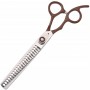 WOLF Degażówki nożyczki 7,0 offset fryzjerskie do strzyżenia włosów do salonu linia Superior